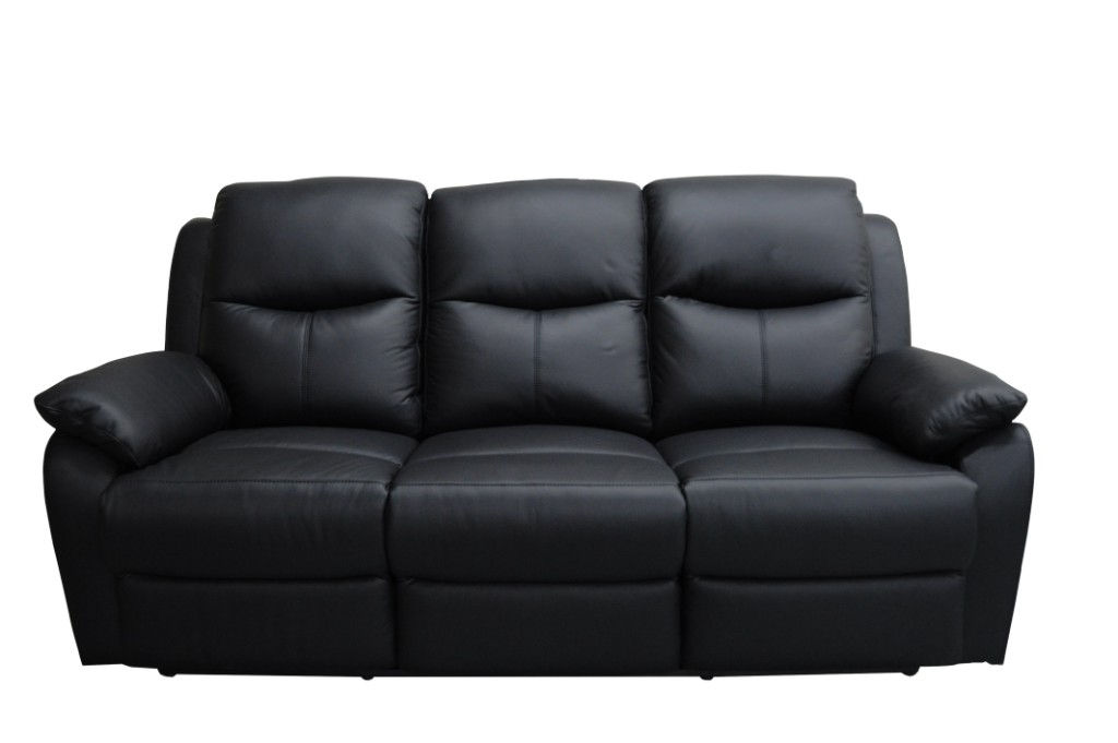 SUSSEX 3S WITH 2 MANUAL RECLINERS - LEATHER