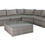 Thumbnail: AMALFI OUT CORNER MODULAR LOUNGE WITH COFFEE TABLE-LIGHT GREY