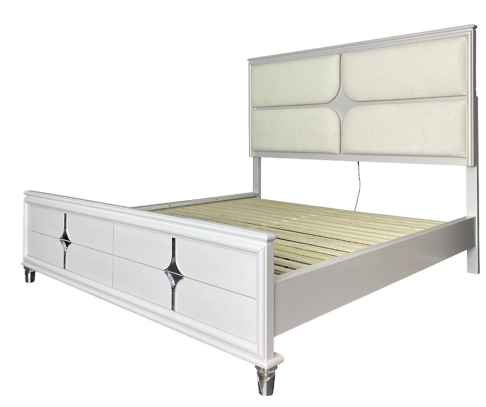 Thumbnail: BUCHAREST BED WITH LED LIGHT/USB-GOLD