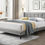 Thumbnail: DELILAH FABRIC BED - LIGHT GREY