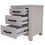 Thumbnail: FLORIDA BEDSIDE 3 DRAWERS 50X40.5X60.1CM