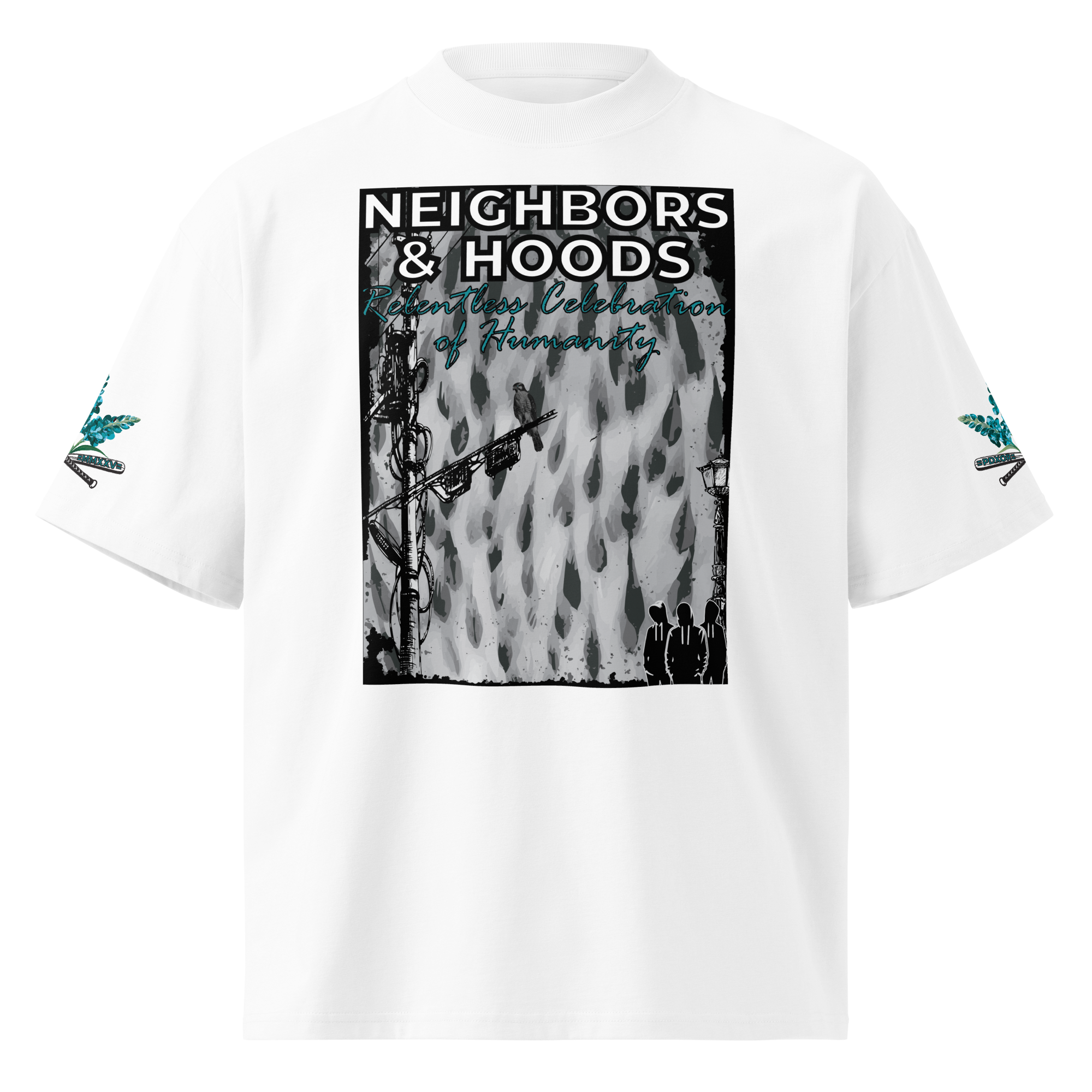 ON THE WIRE — DRAPÉ ALLY TEE · in ALPINE DRIFT