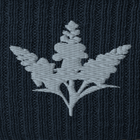 Thumbnail: SIGIL —  MAILLE OLI BEANIE · Admiral w/ Sterling embroidery
