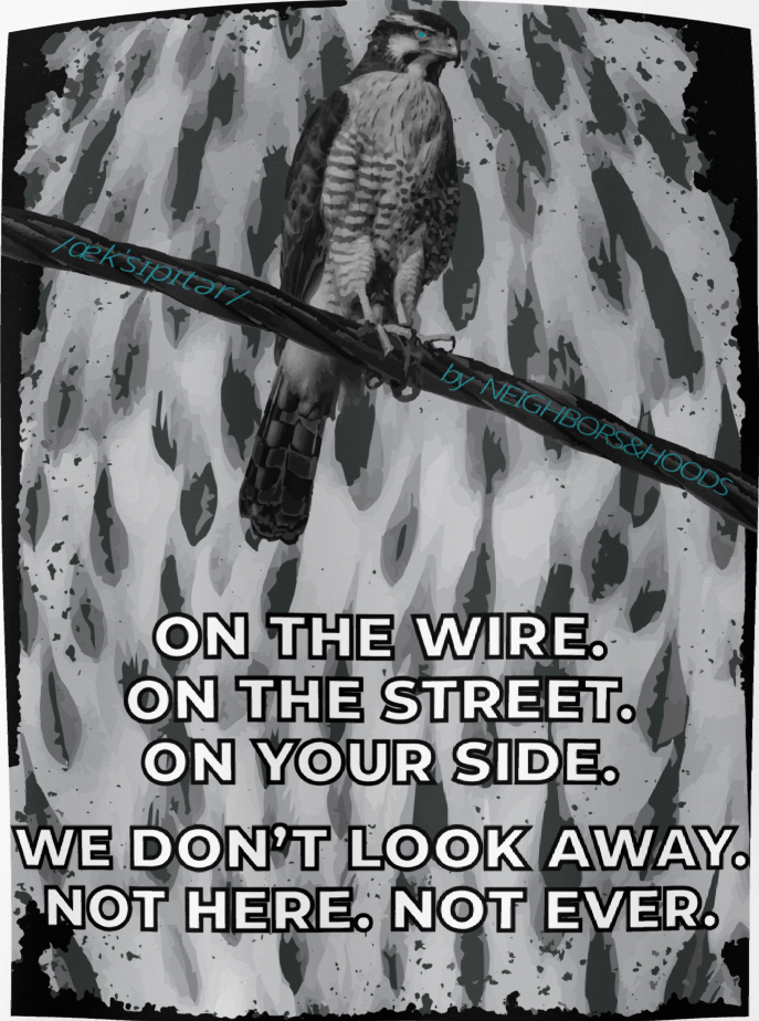 Thumbnail: ON THE WIRE — DRAPÉ ALLY TEE · in ALPINE DRIFT