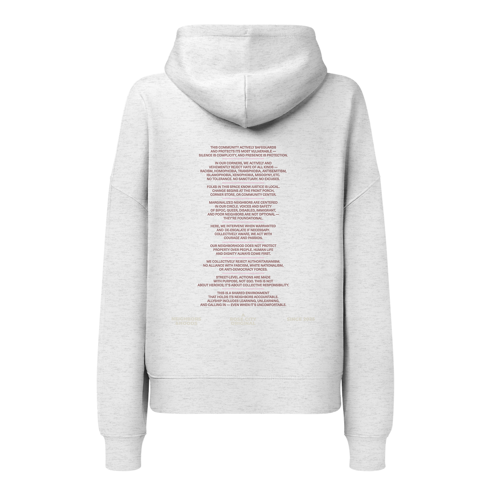 Thumbnail: "COMMUNITY CARE COLLECTIVE" — CONTOUR JUDITH HOODIE
