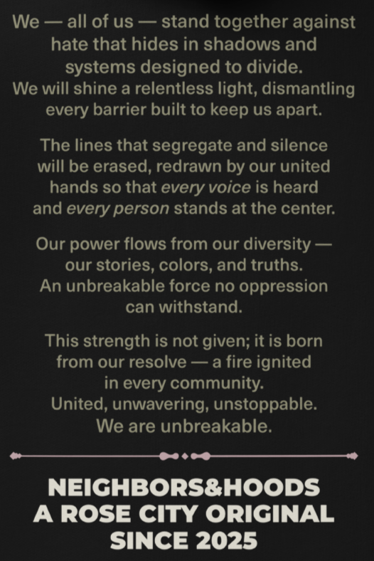 Thumbnail: "UNBREAKABLE PLEDGE" — CONTOUR JUDITH HOODIE