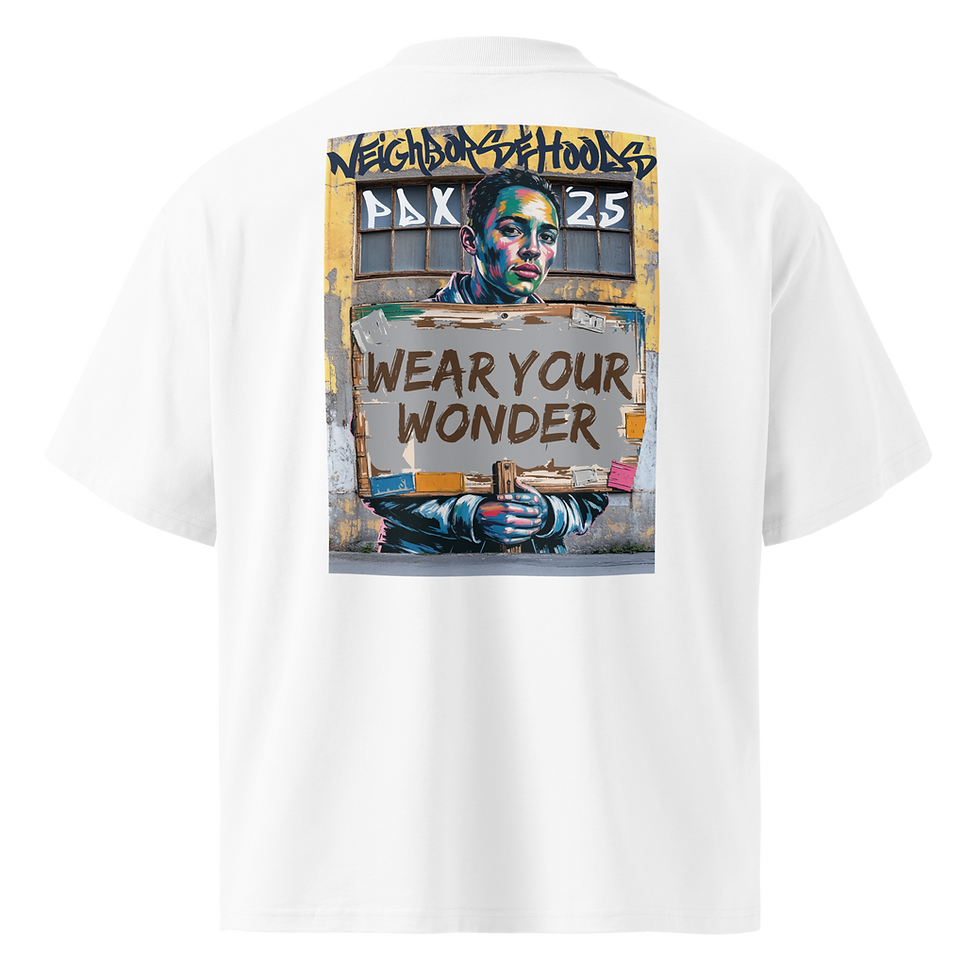 Thumbnail: DAY ONE FAM // "WEAR YOUR WONDER" — DRAPÉ ALLY TEE · Russet ink