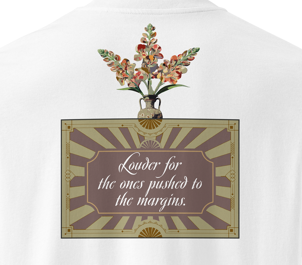 Thumbnail: NOUV INSC // RESOUND — CADRE THOMAS TEE · in Mahogany with Khaki