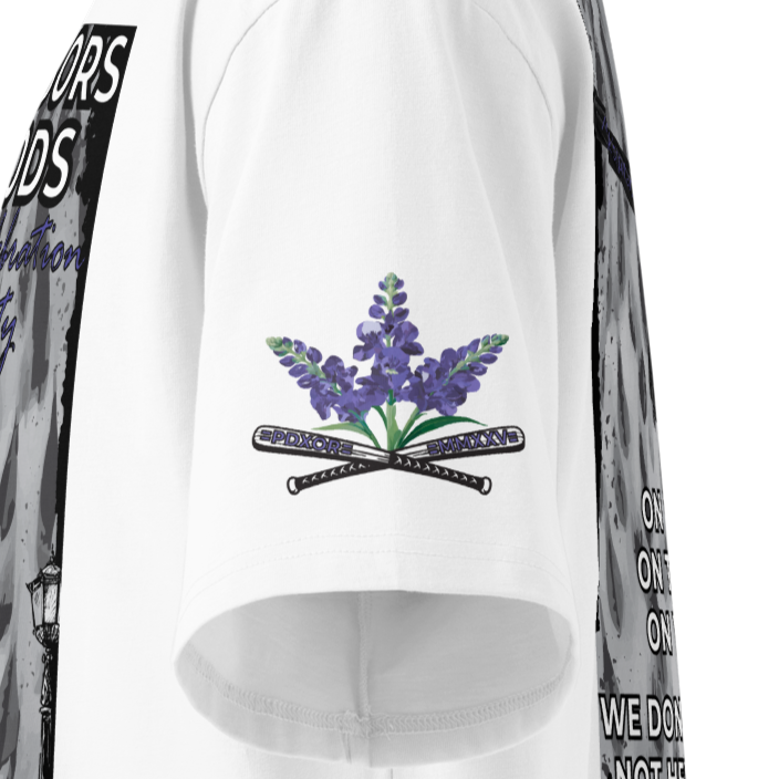 Thumbnail: ON THE WIRE — DRAPÉ ALLY TEE · in VERBENA NOCTURNE