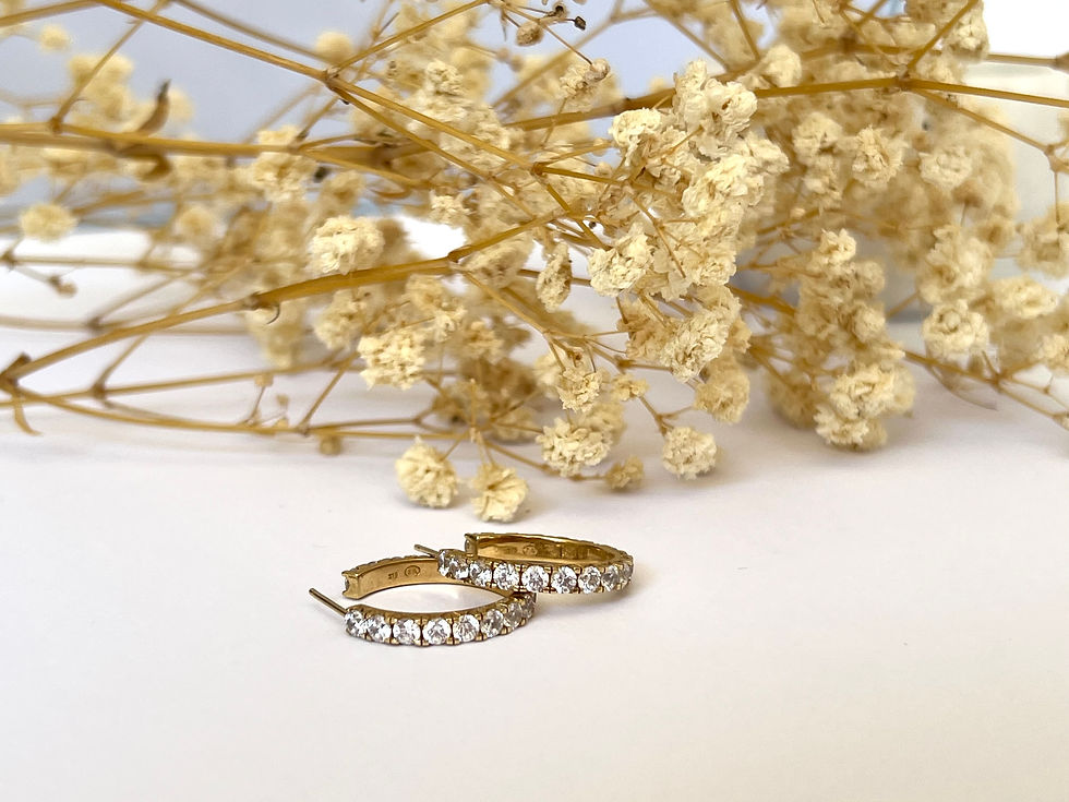 Thumbnail: Hoop Earrings - Thick