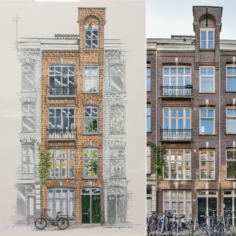 House portrait-realandpainting_2