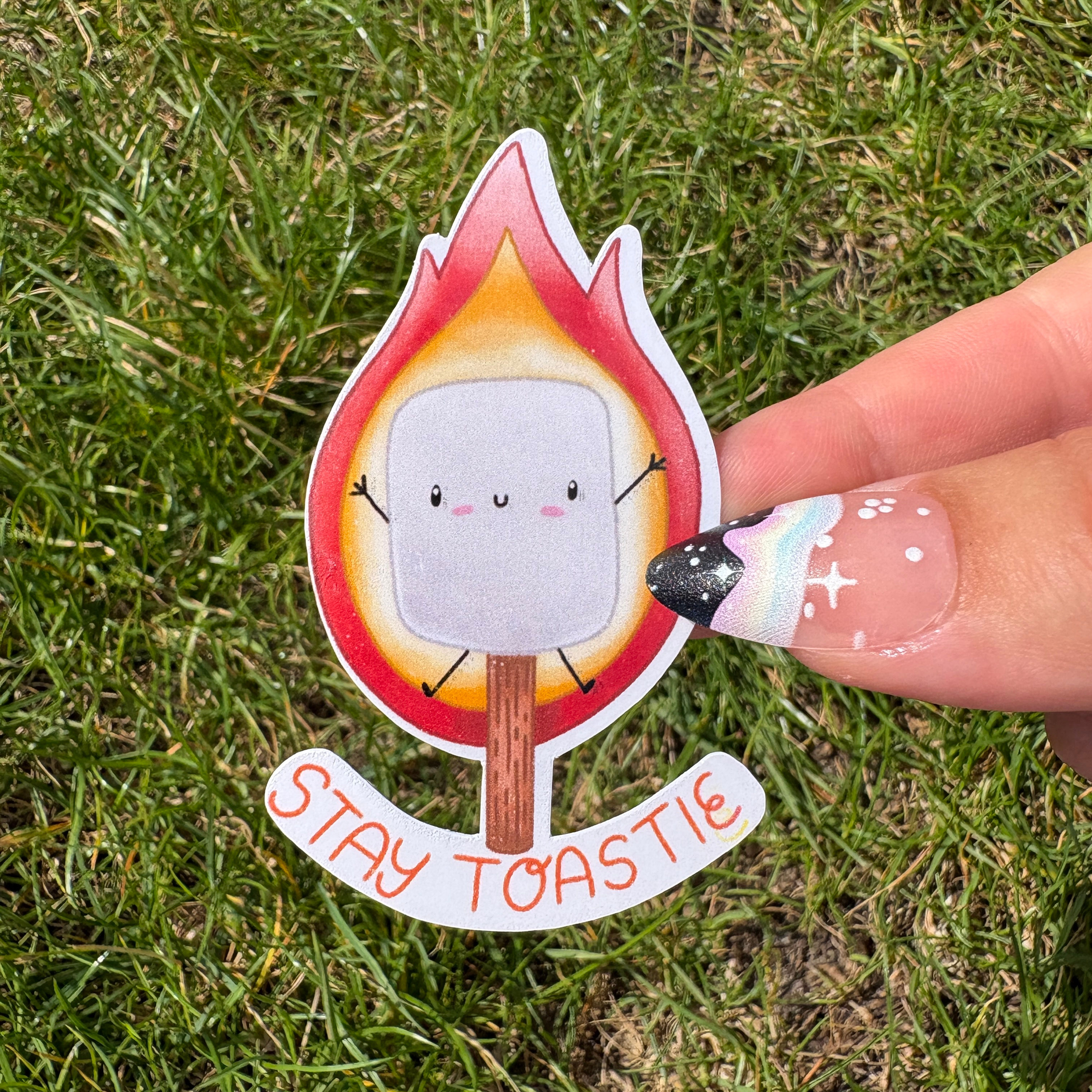 Stay Toastie Marshmallow Sticker