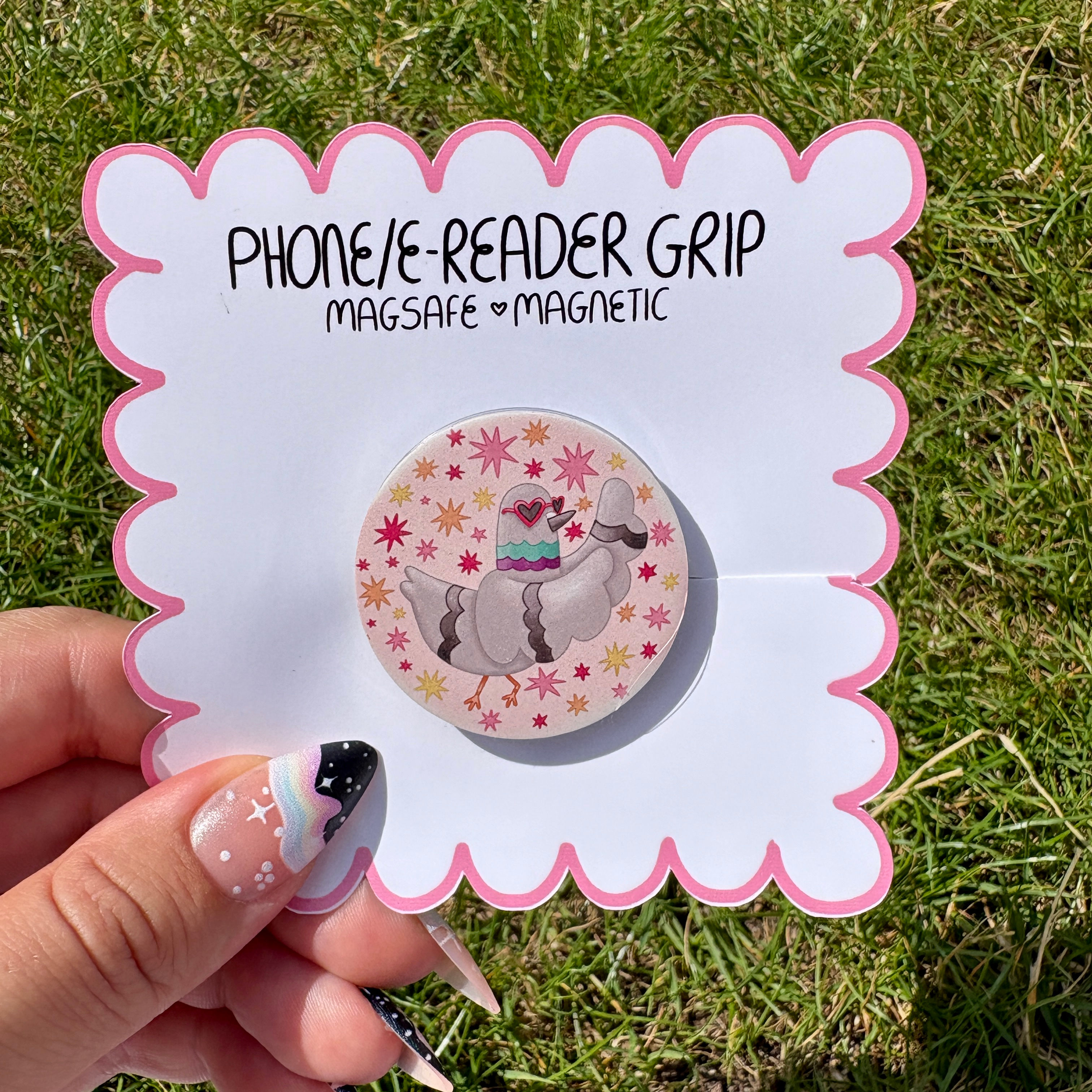 Cool Pigeon Phone Grip | MagSafe & Sticky Back