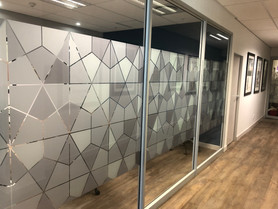 Digitally Printed Cut Out Frosted Vinyl