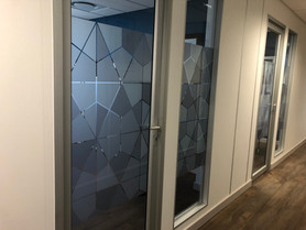Digitally Printed Cut Out Frosted Vinyl