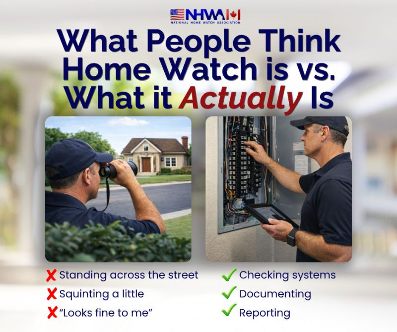 Close-up view of a checklist and calendar on a table for home watch scheduling