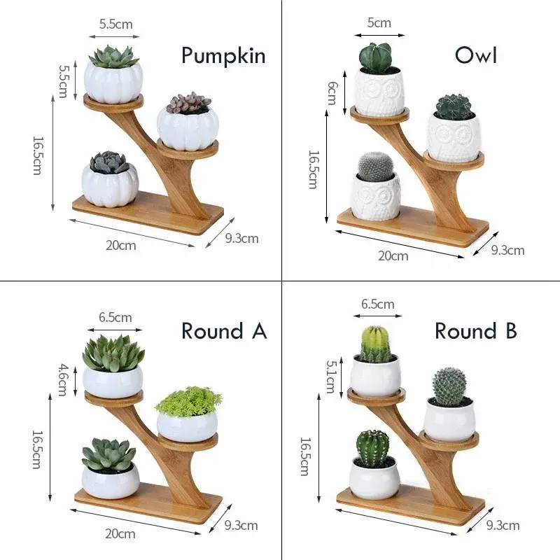 Thumbnail: Ceramic White Garden Pots