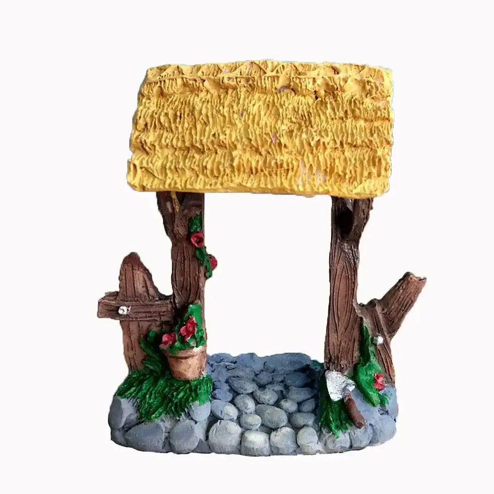 Thumbnail: 3PCS Miniature Table and Chairs Set Landscape Decor Fairy Garden Furniture