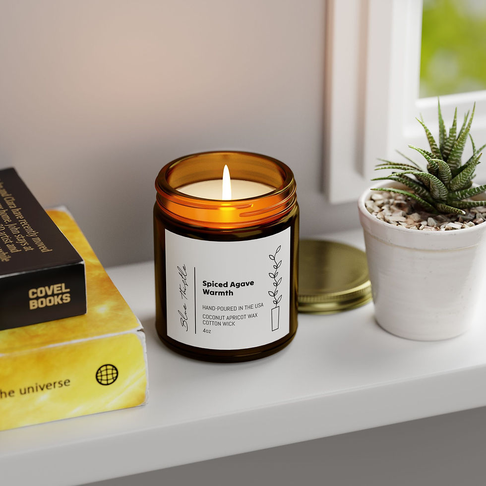 Thumbnail: Spiced Agave Warmth - Scented Coconut Apricot Candles (4oz; 9oz)