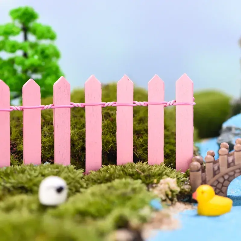 Thumbnail: 1pc Mini Fence, Garden and Bonsai Decoration Fairy Tale Garden Fence Decoration
