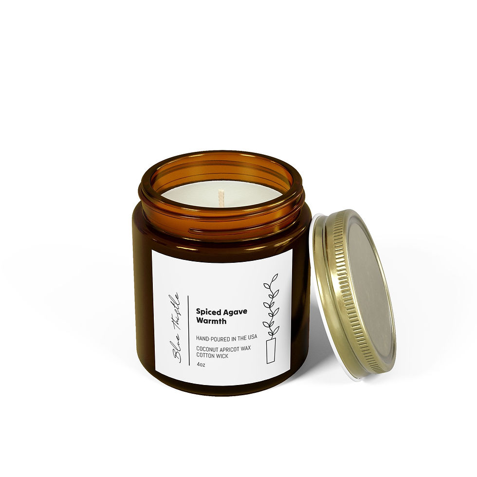 Thumbnail: Spiced Agave Warmth - Scented Coconut Apricot Candles (4oz; 9oz)