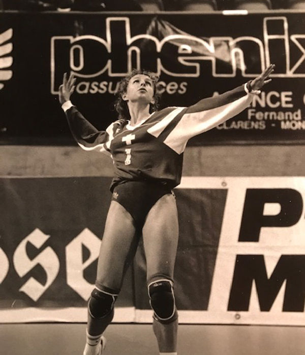 Evelyne Frugier volley ball