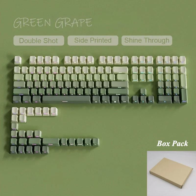 Thumbnail: 2025 New Original Daylight Cherry Keycaps PBT Translucent Gradient Color Side En