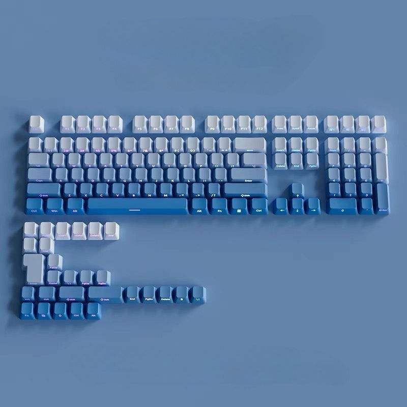 Thumbnail: 2025 New Original Daylight Cherry Keycaps PBT Translucent Gradient Color Side En