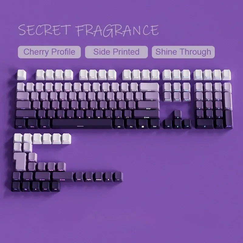 Thumbnail: 2025 New Original Daylight Cherry Keycaps PBT Translucent Gradient Color Side En