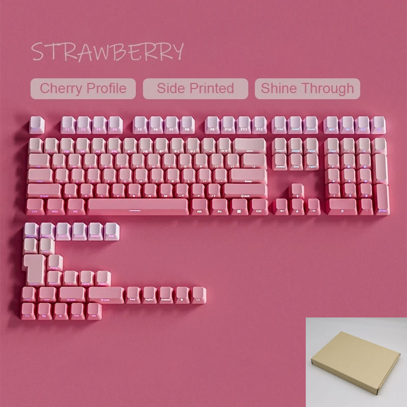 Thumbnail: 2025 New Original Daylight Cherry Keycaps PBT Translucent Gradient Color Side En