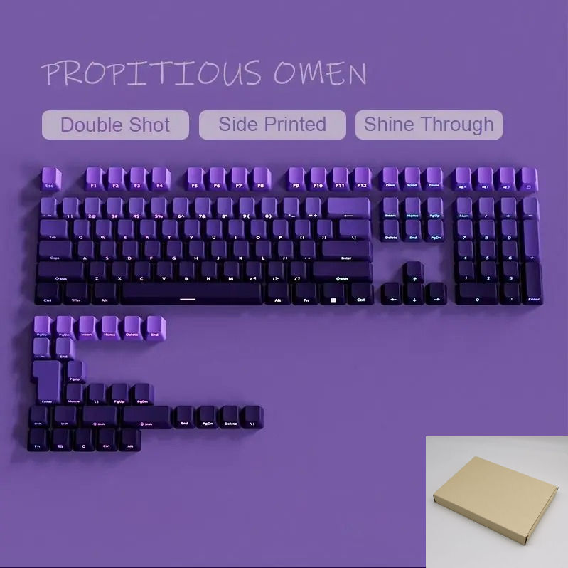 Thumbnail: 2025 New Original Daylight Cherry Keycaps PBT Translucent Gradient Color Side En