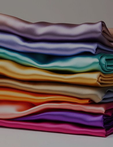 uma-pilha-de-tecidos-de-cetim-coloridos_