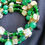 Thumbnail: Green African Jade & Patina Shell Memory Bracelet