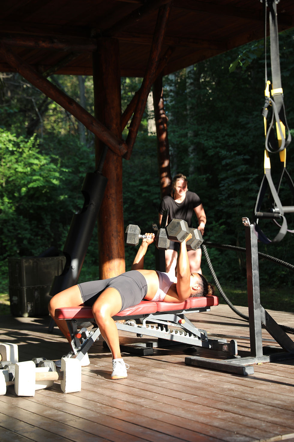 Träning i solen på Island Workouts
