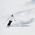 Couple Skiing