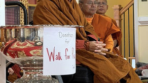 Saffron color Buddhist monks wear