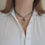 Thumbnail: Statement Funky Silver Plated Arrow Necklace