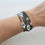 Thumbnail: Hematite Hamsa Evil Eye Handmade 5-Bracelet Stack