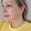 Thumbnail: Asymmetrical Rectangle Hoops Handmade Earrings with CZ Star