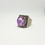 Thumbnail: Silver Purple Crystal Gem Ring