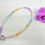 Thumbnail: Rondelle Natural Stone Beaded Handmade Necklace Gold/Silver Spring Clasp