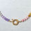 Thumbnail: Rondelle Natural Stone Beaded Handmade Necklace Gold/Silver Spring Clasp