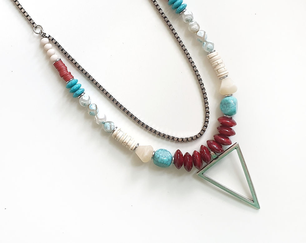 Arrow 2 Layers Handmade Necklace