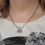 Thumbnail: Double Heart Silver Plated Necklace