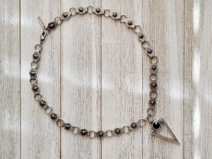 Thumbnail: Statement Funky Silver Plated Arrow Necklace