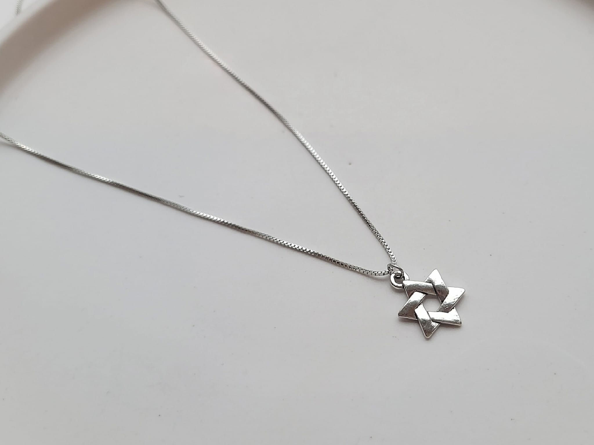 Jewish Jewelry Platinum Star of David Platinum Necklace