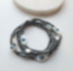 Hematite Hamsa Evil Eye Handmade Five Bracelet Stack