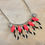 Thumbnail: Black & White Rhombus Handmade Necklace