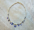 Pearls & Blue Emulate Charms Handmade Necklace