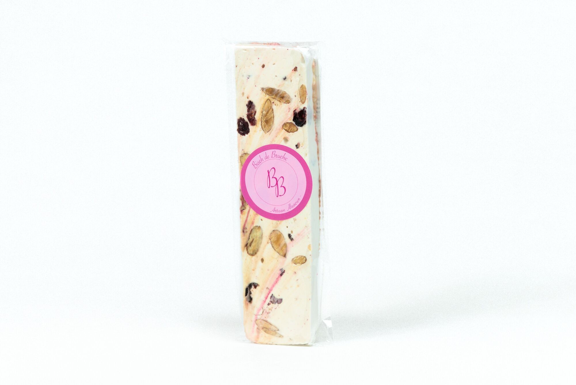 Nougat au Miel, Amandes et Fruits Rouges ( Barre de 100g)